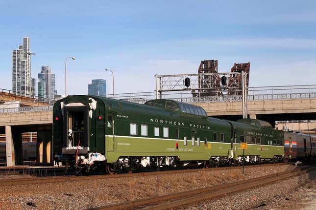 Image for article titled For enough money, you can attach your own private car to the back of an Amtrak train