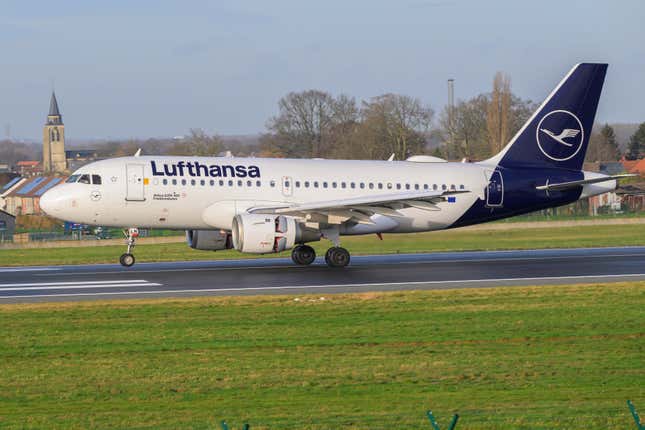 A Lufthansa plane