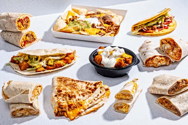 Taco Bell Value Menu items.