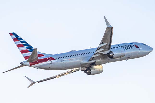 An American Airlines plane
