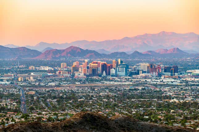 Phoenix skyline in daylight