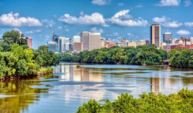 Richmond skyline in daylight