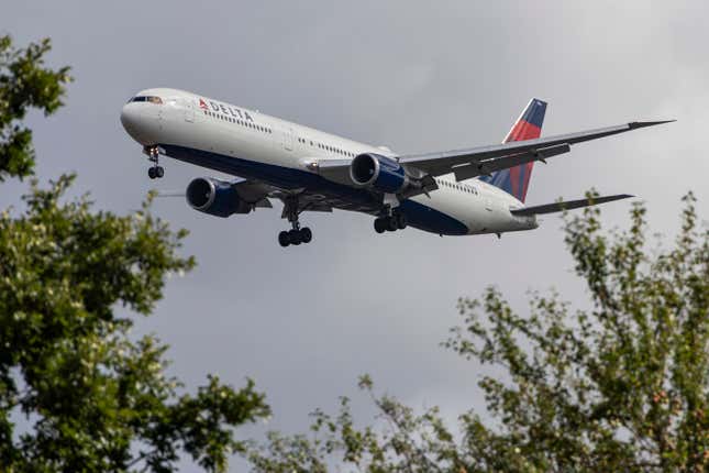 A Delta Air Lines plane