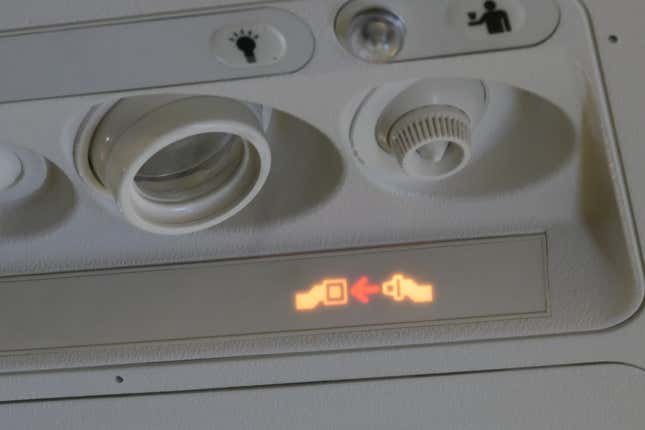 An airplane cabin air conditioning nozzle