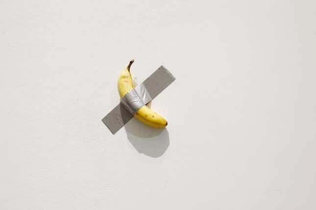 Image for article titled A crypto guru spent $6.2 million on a banana taped to a wall