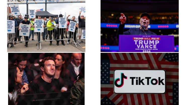 Image for Zuckerberg goes full Trump, Musk cuts DOGE expectations, TikTok's day in court: Politics news roundup
