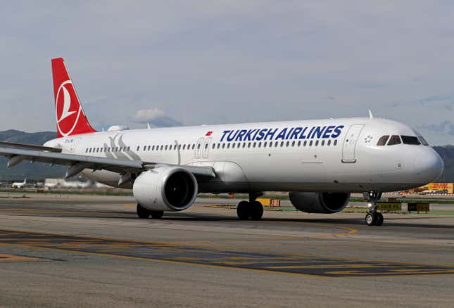 A Turkish Airlines plane