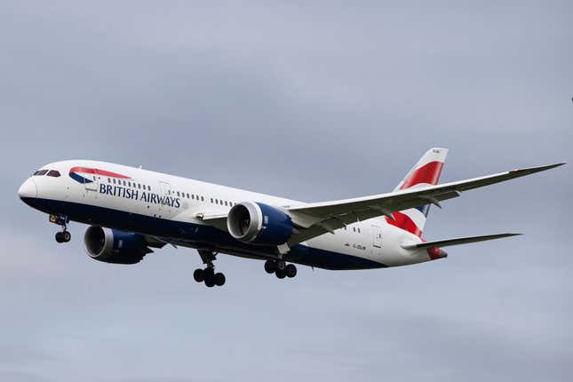 A British Airways plane