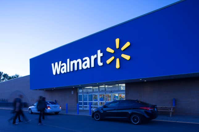 A Walmart in Quebec, Canada.